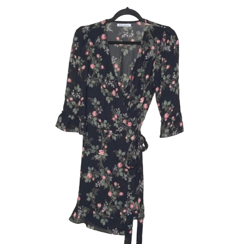 Reformation Zoe Wrap Dress - Size L - NWOT